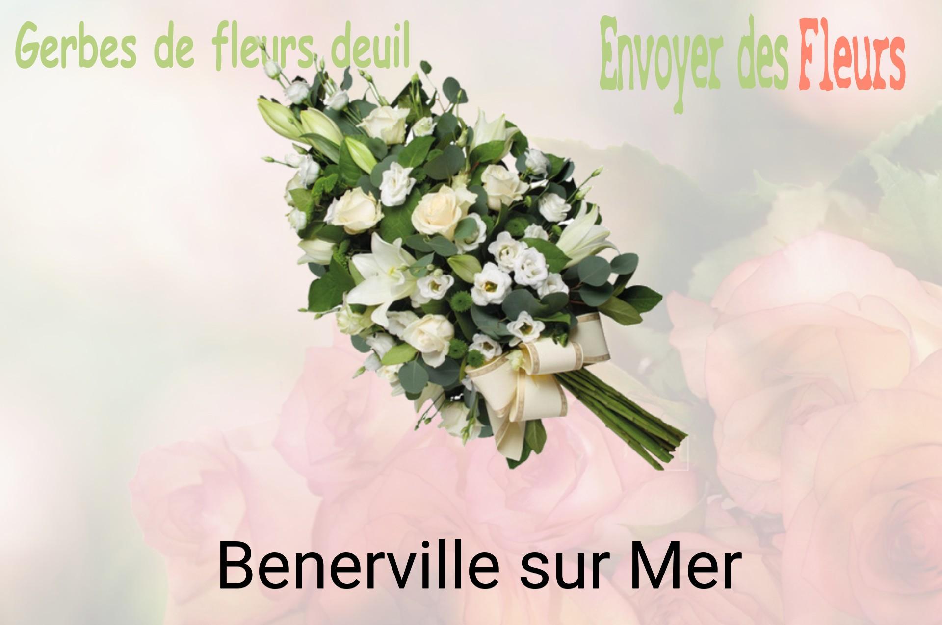 Gerbe de fleurs de deuil livrée à Benerville-sur-Mer